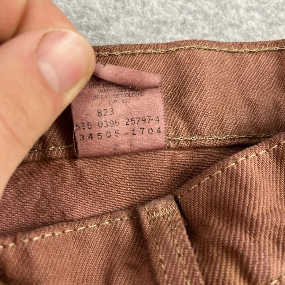 Vintage  Levis 505 Brown‎ Dyed Mens 34 Relaxed Fit Jorts Denim Shorts 90s USA